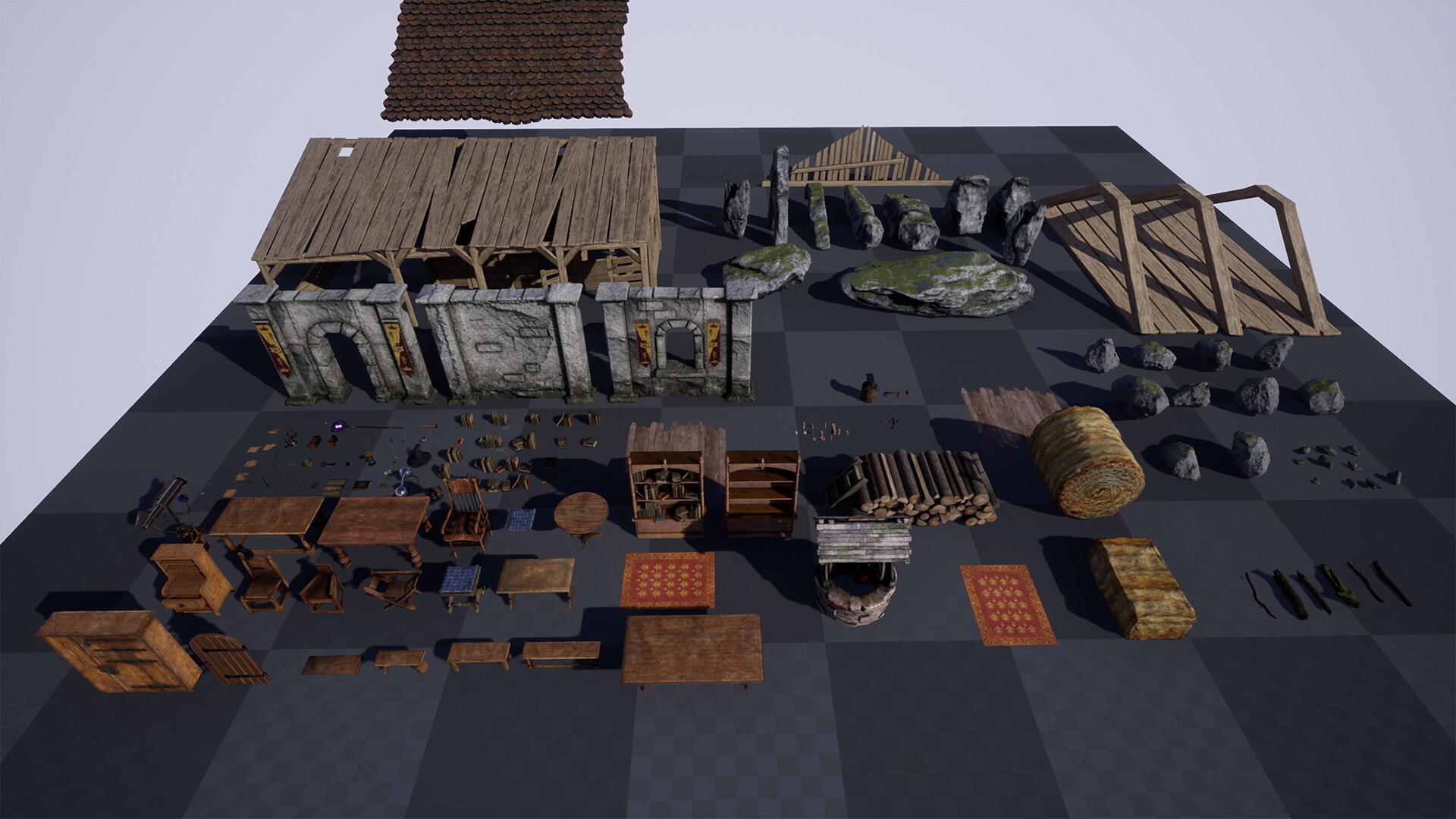 Medieval Furniture / 150+ Variations in Environments UE Marketplace